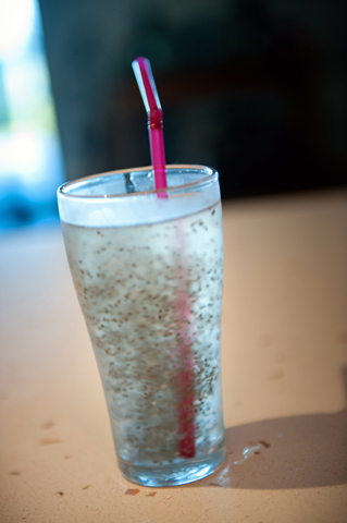 Coconut water with chia seeds